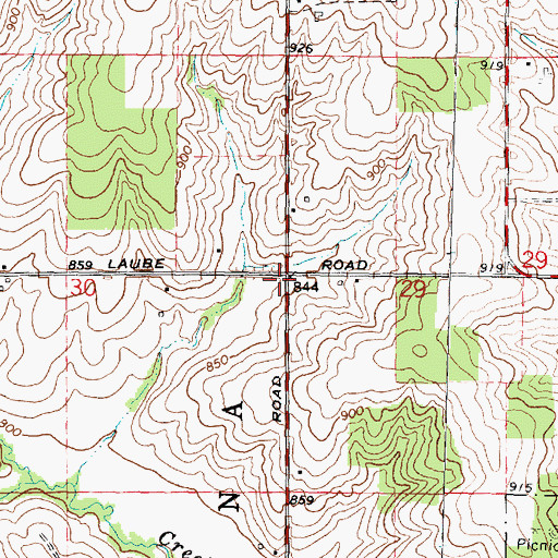 Topographic Map of Putman School (historical), IL