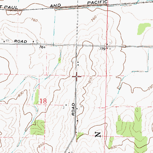 Topographic Map of Sweet School (historical), IL
