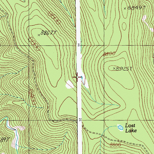Topographic Map of Clear Cut Tank, AZ