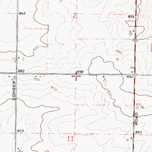 Topographic Map of Wright School (historical), IL