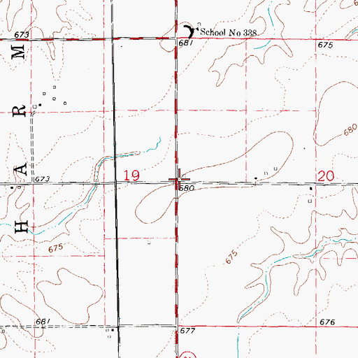 Topographic Map of Douglas School (historical), IL