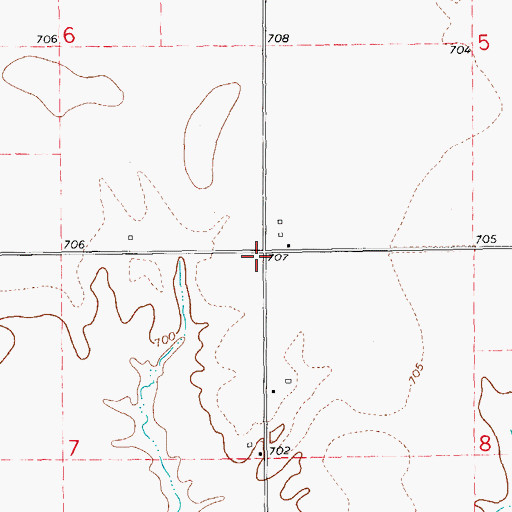 Topographic Map of Eagle School (historical), IL