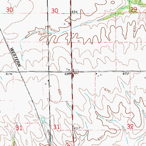 Topographic Map of Fairplay School (historical), IL
