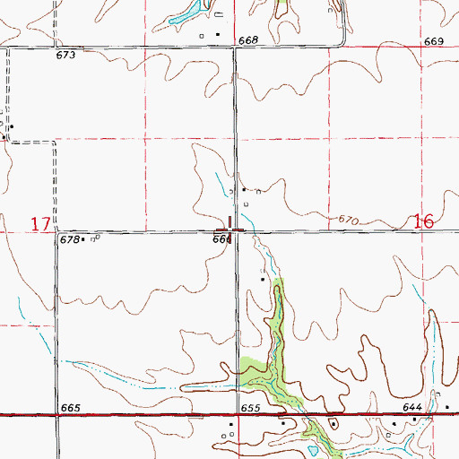 Topographic Map of Fairview School (historical), IL
