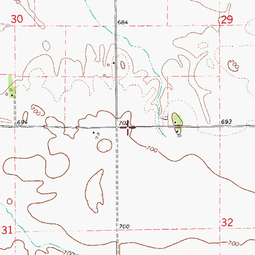 Topographic Map of Lafayette School (historical), IL