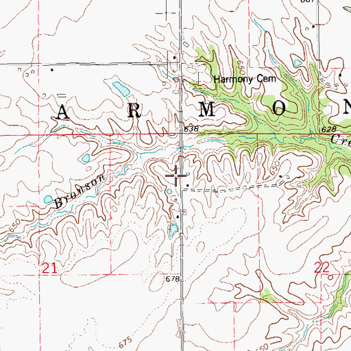 Topographic Map of Liberty School (historical), IL