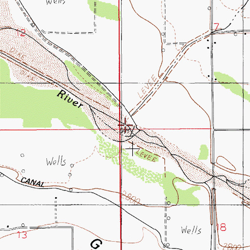 Topographic Map of Peck Wash, AZ