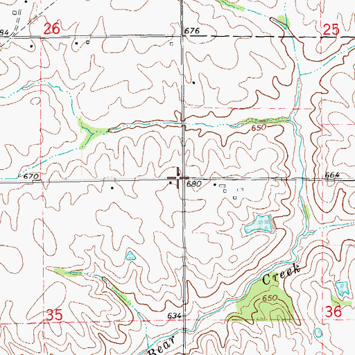 Topographic Map of Shiloh School (historical), IL
