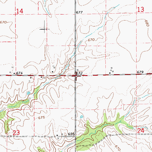 Topographic Map of Union School (historical), IL