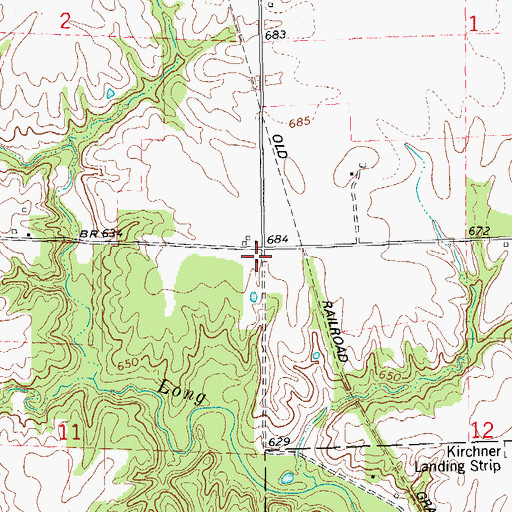 Topographic Map of Young America School (historical), IL