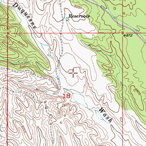 Topographic Map of Lower Three Tank, AZ