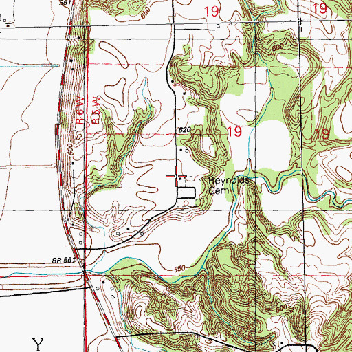 Topographic Map of Excelsior School (historical), IL