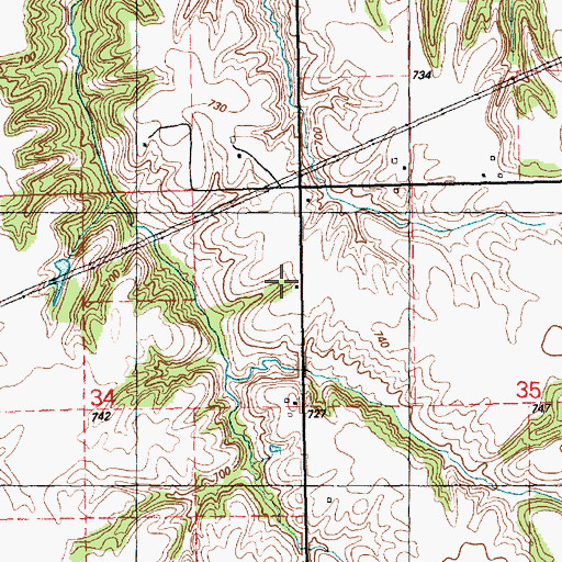 Topographic Map of French School (historical), IL
