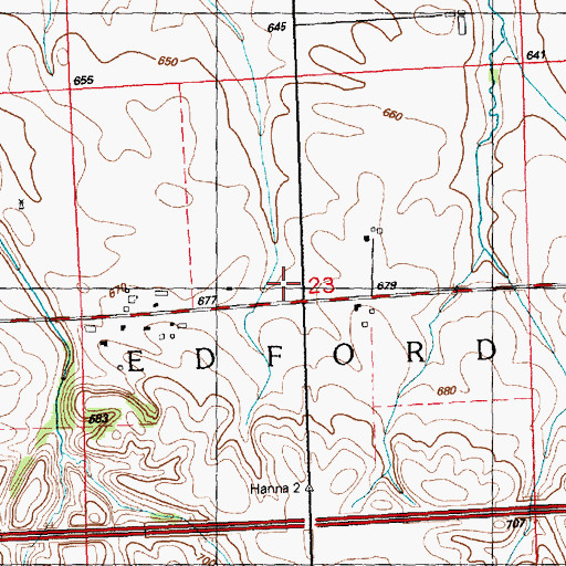 Topographic Map of Hart School (historical), IL