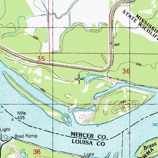 Topographic Map of Keg Slough (historical), IL