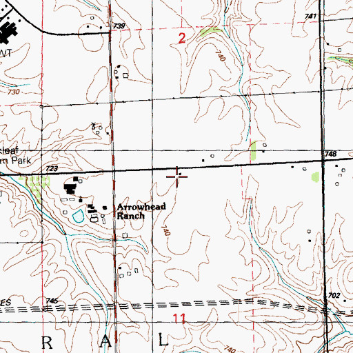 Topographic Map of Kingdom School (historical), IL