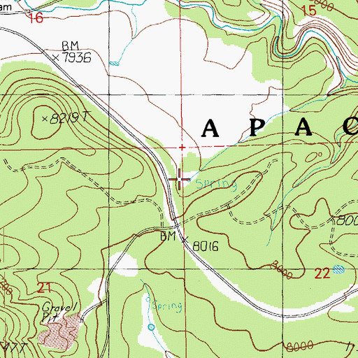 Topographic Map of Dump Flat Spring, AZ