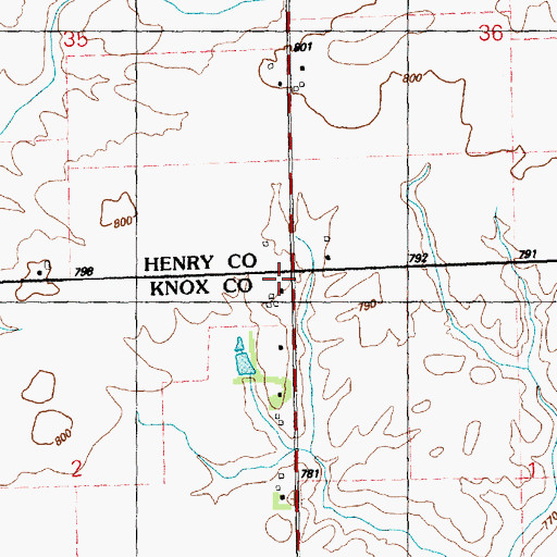 Topographic Map of North Ontario Church (historical), IL