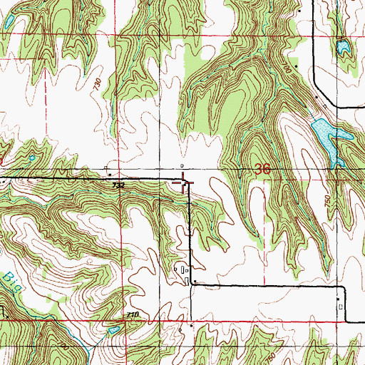 Topographic Map of Oak Ridge School (historical), IL