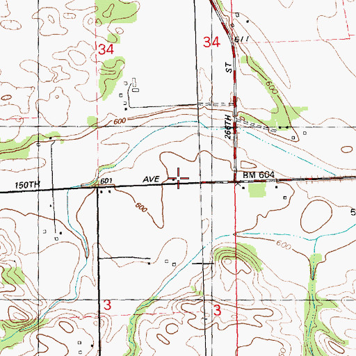 Topographic Map of Preeminent School (historical), IL