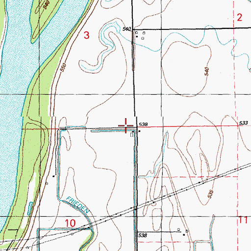 Topographic Map of Union School (historical), IL
