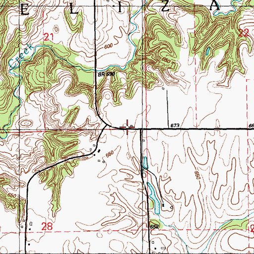 Topographic Map of White Eagle School (historical), IL
