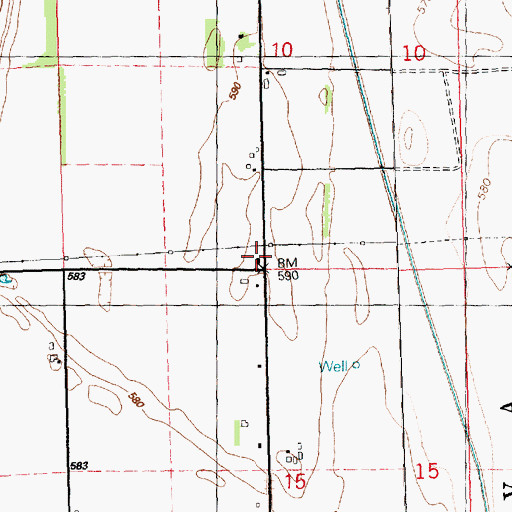 Topographic Map of Williams School (historical), IL