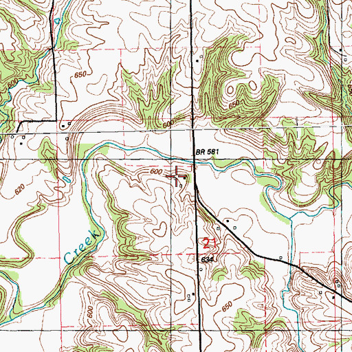Topographic Map of Wrayville Church (historical), IL