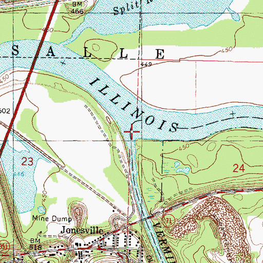 Topographic Map of Vermilion River, IL