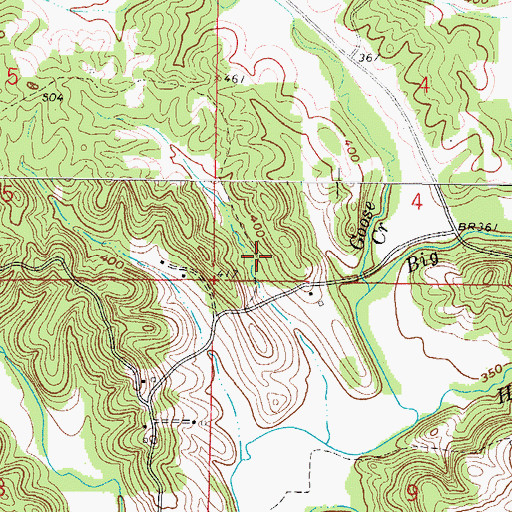 Topographic Map of Iron Furnace Point of Interest, IL