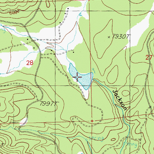 Topographic Map of Tenney Pond, AZ