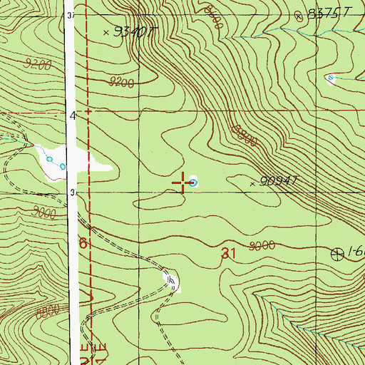 Topographic Map of Prime Lake, AZ