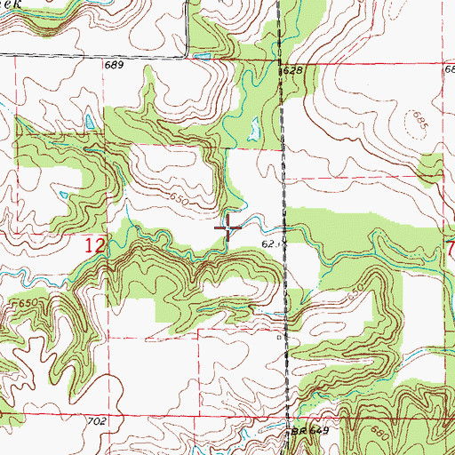 Topographic Map of Negro Creek, IL