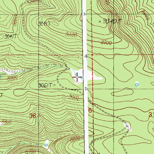 Topographic Map of Prime Canyon Tank, AZ