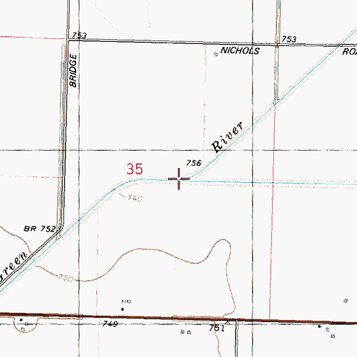 Topographic Map of Willow Creek, IL