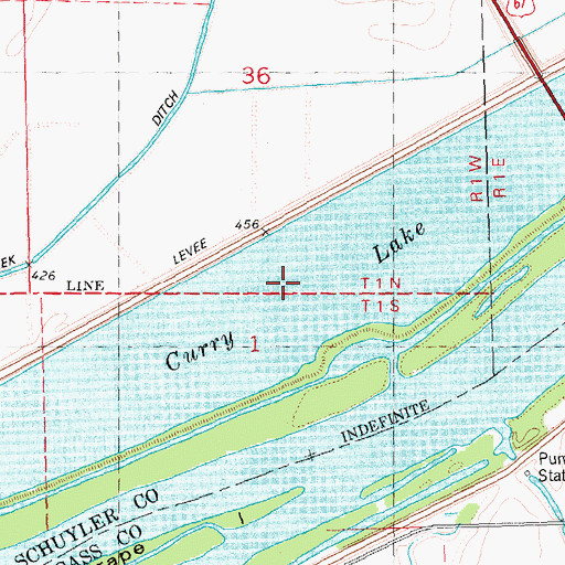 Topographic Map of Curry Lake, IL