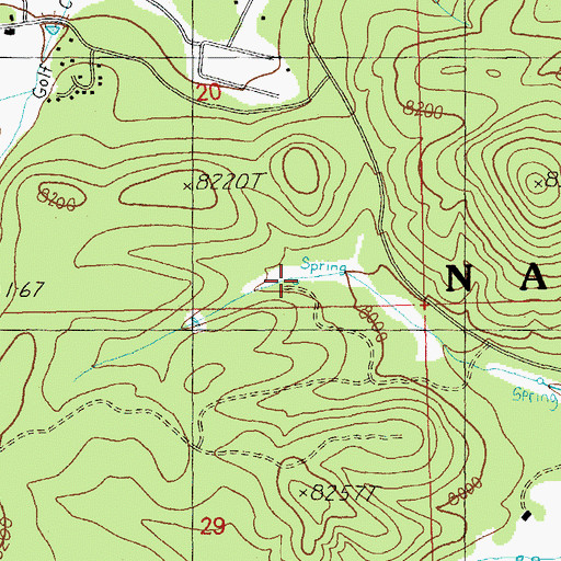Topographic Map of Upper Road Cienega Spring, AZ
