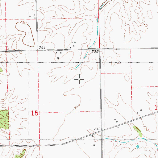 Topographic Map of Adams County, IL