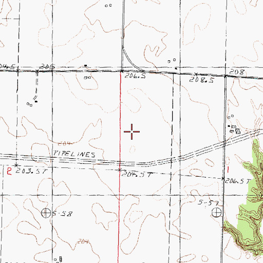 Topographic Map of Bureau County, IL