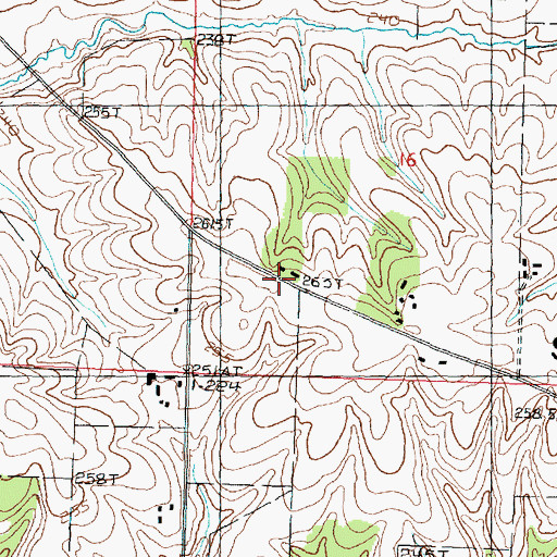 Topographic Map of Carroll County, IL