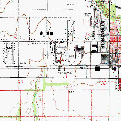 Topographic Map of Crawford County, IL