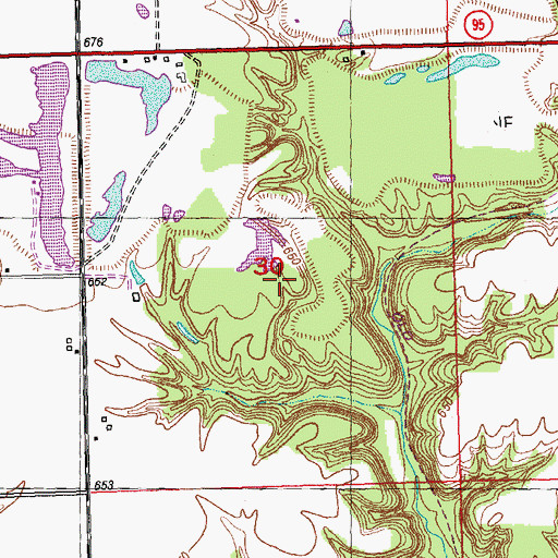 Topographic Map of Fulton County, IL