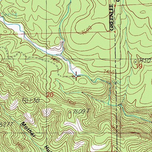 Topographic Map of Fence Line Spring, AZ
