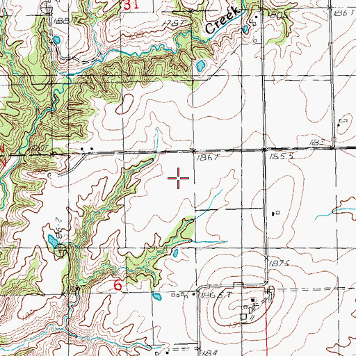 Topographic Map of Jersey County, IL