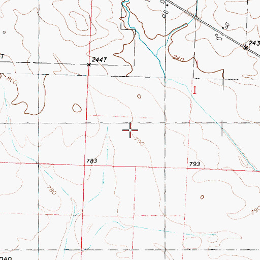 Topographic Map of Lee County, IL
