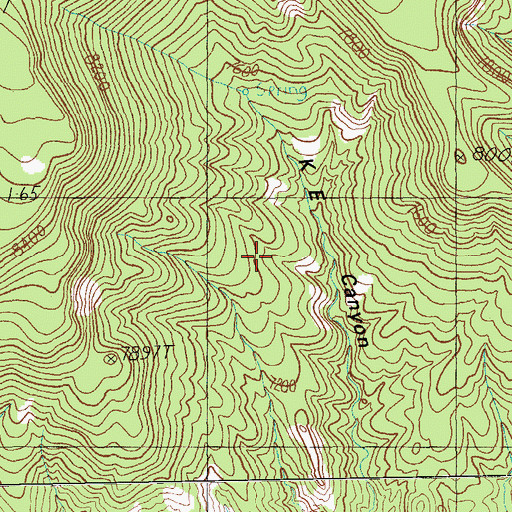 Topographic Map of Lower Ke Spring, AZ