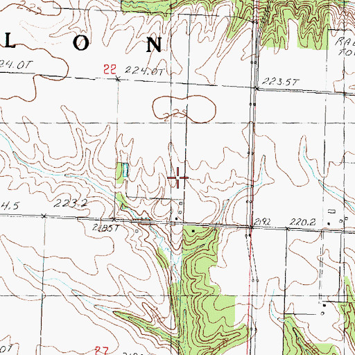 Topographic Map of Stark County, IL