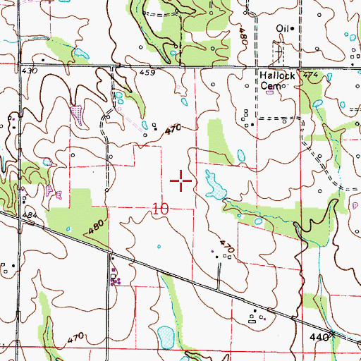 Topographic Map of Wabash County, IL
