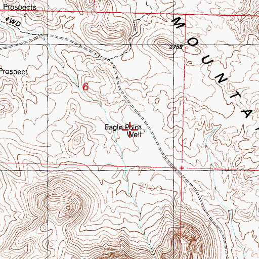 Topographic Map of Eagle Point Well, AZ