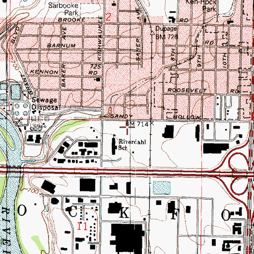 Topographic Map of Don Schmid Park, IL